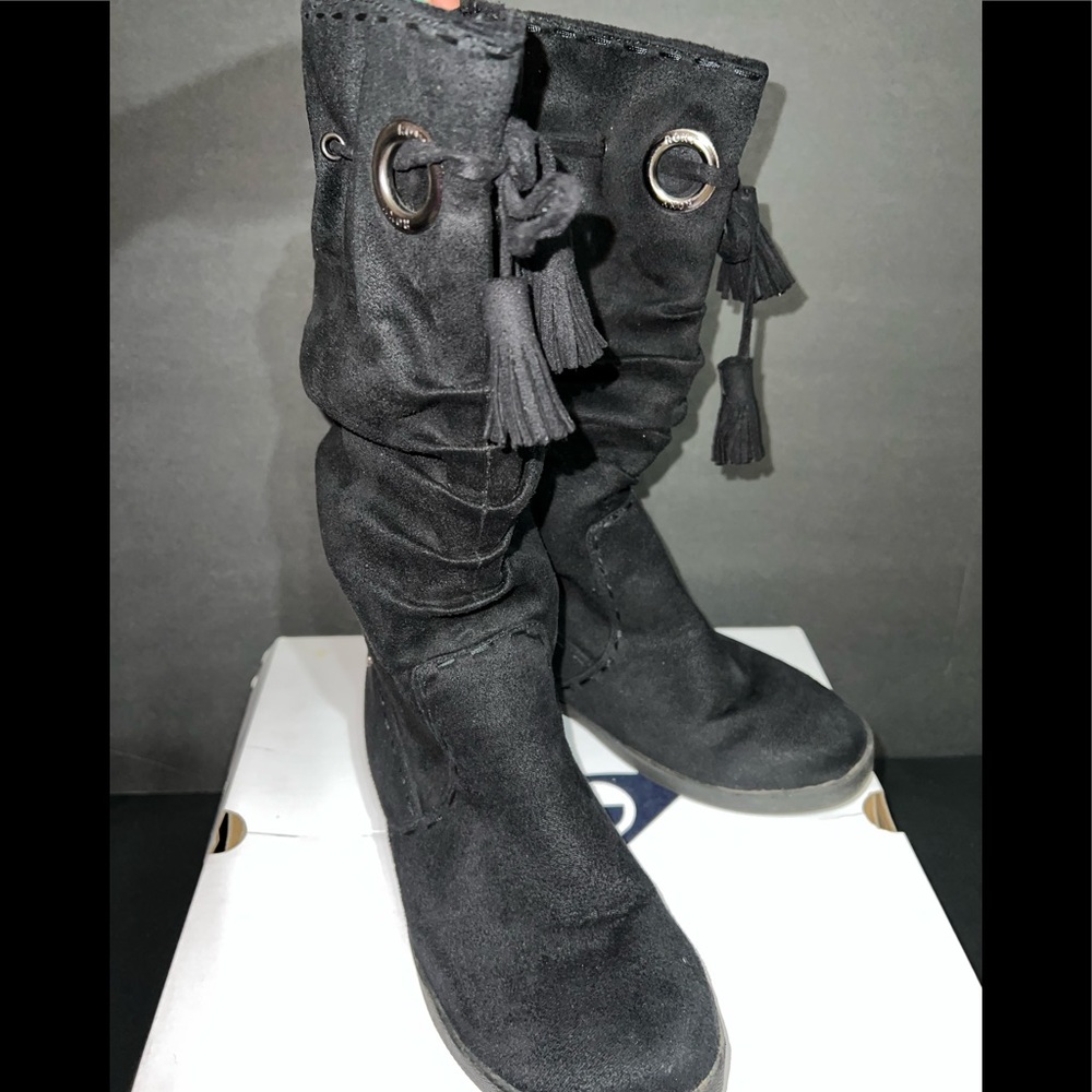 Roxy black suede women 7.5 boots